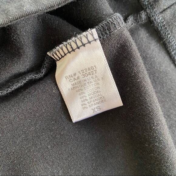 WILDFOX LOVED Womens Black Short Sleeve Baby Tee Swing Dress Mini Size XS - Picture 11 of 11